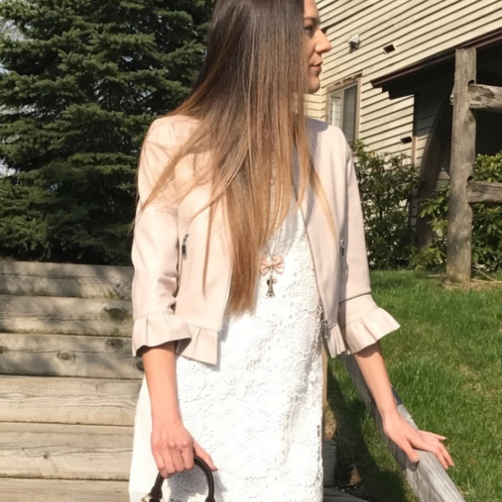 Cropped Zara Leather Jacket